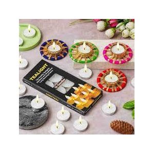 Tea light candles white 10pcs