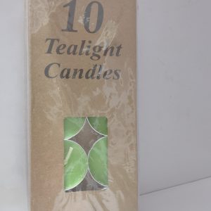 Tealight candles 10pcs Green