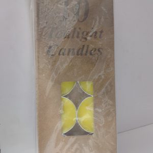Tealight candles 10pcs yellow