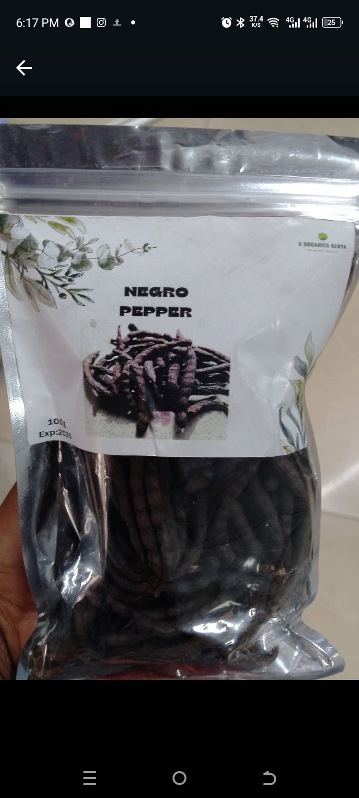 Negro pepper/uda