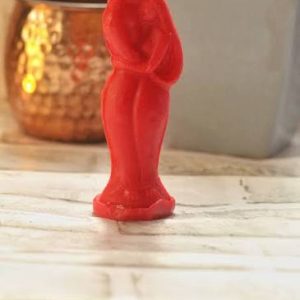 Red couple candle with oil